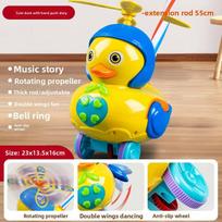 Multifuntion Baby Push Walker With Music And Lights For Toddlers Age Zero To Three Yellow Duck