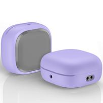 Protective Silicone Case Cover Compatible with Wireless Earbuds Charging Case Durable Shockproof Anti-Scratch Dustproof Design Easy Access One Size violetinė