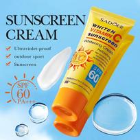 SPF60 + VC Apsauginis kremas nuo saulės SADOER Vitaminas C Apsauginis gaivinantis kremas nuo saulės