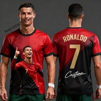 Ronaldo 7 ChatGPT dirbtinio intelekto 2026 m. futbolo marškinėliai Suaugusiems Vaikams Fanų Edition Vasaros futbolo treniruočių viršūnės Minkšti patogūs sportiniai drabužiai L