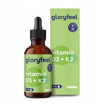 Vitaminas D3 K2 Mk7 - 1700 Lašų 50 Ml - Menachinonas Premium Gloryfeel