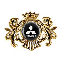 3D Raised Lion Crown Badge for Mitsubishi Pajero Sport Montero Outlander Lancer EX Delica ASX - Cool 3D Effect Trunk Emblem auksas