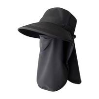 Caps Mask Set Sunscreen Sun Hat Wide Brim Sun Protection Bucket Hat Neck Protection Neck Flap Fisherman Hat Fishing juoda