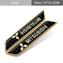 3D Side Emblem Sticker Alloy Car Door Fender Stickers for Mitsubishi Lancer ASX L200 Colt Pajero Mirage Outlander Eclipse