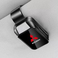 For Mitsubishi Outlander Pajero Space Delica Jinxuan Galant Car Visor Sunglasses Clip Glasses Hanger Eyeglass Holder Storage juoda