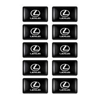 10/20/50Pcs Car Window Lift Button Stickers Steering Wheel Badge Decoration For Lexus IS IS250 IS250C IS300 IS300C IS350 F SPORT 10PCS