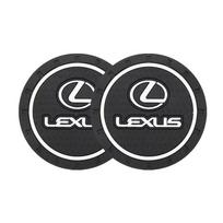 2Pcs Car Silicone Coaster Pad Non-Slip Water Cup Holder For Lexus RX300 IS200 IS250 ES350 Ct200h UX250h NX300h RX350 ES300h LBX