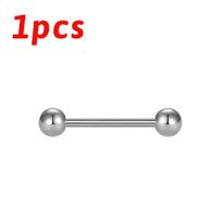 1/10pcs F136 Implant Grade Titanium Internal Thread Barbell Straight Piercing 14G 16G Bar Tongue Nail Lip Industrial Anodized 1.6x16x5mm&Tongue Rings&Ears