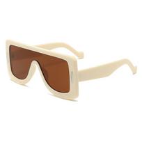 NEW Punk One Piece Sunglasses 2000'S Female Male Millennium Style Hip Hop Luxury Sun Eyewear UV Protection 400 Unisex Sun Eyewear Eyewear as picture