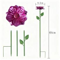 2Pcs Metal Bee Water Feeder Rust-Resistant Drinking Fountain Holder Bee Watering Station Flower Design Bird Waterer