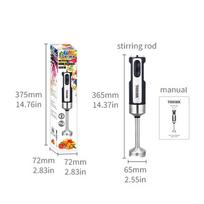 5 in 1 Hand Blender 400W 316 Stainless Steel Immersion Electric Blender Multi-purpose Food Grade Food Stick Mixer Baking Kitchen