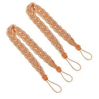 Durable Simple Hold Satin Voile Strap Tie Backs Braided Tiebacks Curtain Holder Rope tamsi aukso lazdelės spalva