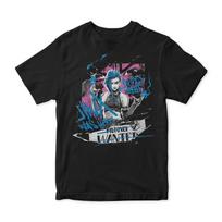Arcane Jinx Was Here T-Shirt Clothing Graphic Short Sleeve Shirt Men Women All-Season Men's T-Shirt Black Casual Crew Neck Tee S įvairiaspalvis