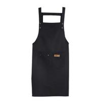 Widen Shoulder Straps Kitchen Apron with Pocket Polyester Cotton Gardening Chef Cooking Apron for Baking juoda