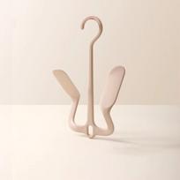Creative Double Hook Shoe Hanger Rack for Home Use Shoe Drying and Storage Outdoor Hanging Shoe Rack with Hooks for Shoe Organization one size rožinė
