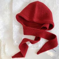 Autumn Korean Style Balaclava Skullies Caps Neckerchief Ear Protection Scarf Hat Thicken Soft Knitted Beanies Hats Female XS（old） raudona