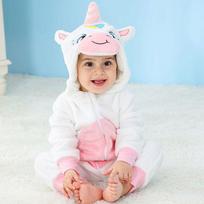Vaikams vienas gabalas pižama Gyvūnas Panda Tigras Vienaragis Kūdikio drabužiai Žieminė Kigurumi Karvės kostiumas Mergaitei Berniukui Kombinezonas 0-6M(Size 70)