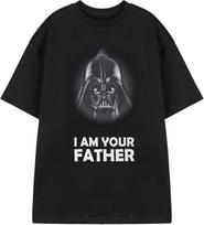 STAR WARS Darth Vader Black Graphic Tee _ Classic I Am Your Father Quote T-Shirt S juoda