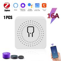 Tuya WiFi Mini Smart Switch 16A/20A DIY Relay Breaker 2-Way Control Timer Voice Control Smart Home Zigbee 16A