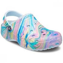 Crocs klumpės Mineral Blue Multi Baya su pamušalu ir raštu Mineral Blue/Multi (4KV)/M4W6(230)