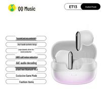 QQ Music ET13 Wireless Bluetooth Earbuds violetinės spalvos gradiento