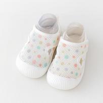 Korean Style Baby Walker Shoes: Soft Sole, Non-Slip Breathable Mesh for 0-3 Years (Spring/Summer 2025 Collection) Size 15 / Insole 12.5cm taškuota spalva