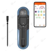 Belaidis maisto termometras Mėsos kepsnio skaitmeninis Bluetooth Barbekiu priedai Virtuvinis orkaitės grilis Kepsninė Išmanieji termometrai mėlyna