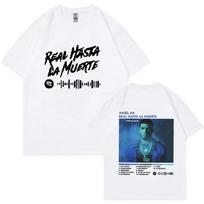 Rapper Anuel AA 2023 Graphic TShirt Real Hasta La Muerte Print Short Sleeve T-Shirt Men's Cool Hip Hop Oversized Tees Streetwear S įvairiaspalvis