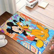 1pc Mickey Mouse & Pluto Graffiti Art Rug - Home Decor, Office Carpet, Chair Mat, Outdoor Rug Gift for Roomz4121 60cm by 90cm