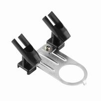 Easy Placement Dual Head Airbrush Holder Sturdy Alloy Anti Slip Air Pump Stand Multi Slot Compact Spray Gun Bracket Art Creation