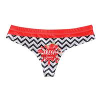 Seksualūs moteriški apatiniai su vaisių raštais Kelnaitės Mergaičių kelnaitės Lingerie S red