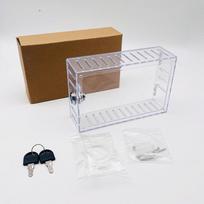 Cross-Border Thermostat Lock Box: Transparent Protective Cover with Key skaidri