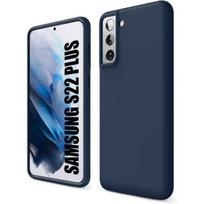 Silicone Case for Samsung S22+ - BOOLING - Ultra Slim Shockproof Protection - Navy Blue mėlyna