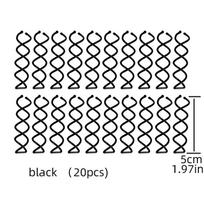 20 piece set of spiral hair disc-shaped hair accessories, brown and black hair styling tools, factory direct sales