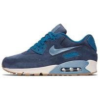 Nike Air Max 90 Premium Suede Midnight Navy Gum Moteriški sportbačiai Blue Sail Ghost-Green 818598-400 36.5