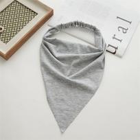 Moterims Ilgas Vienspalvis Vasarinis Galvos Skara Medvilninis Trikampis Bandana Ponios Mados Elastinga Plaukų Juosta Mergaitėms Dideli Bohemiški Plaukų Aksesuarai pilka
