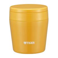 Tiger nerūdijančio plieno vakuuminis izoliuotas sriubos indelis 250 ml visos 2 spalvos, plačia burna, termosas pietų dėžutė Saffron Yellow