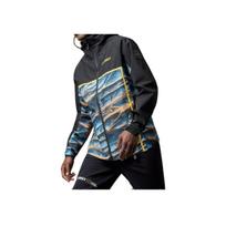 Adidas Terrex National Geographic Collaboration Logo Pattern Hooded Softshell Waterproof Windproof Breathable Jacket Men Jacket Black IC1979 XL
