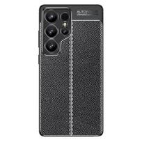 Suitable for Samsung A55 5G Lychee Pattern Full inclusive Mobile Phone Soft Shell S25 Ultra Leather Pattern Anti Fall Protection Case Samsung A53 5G