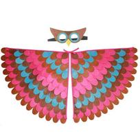 Paukščio Kostiumas Helovinas Sparnas W Kaukė Vaikams Vaikų Fancy Gyvūno Apranga Cosplay DarkPink