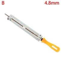 4 mm/4,8 mm mechaniniai grandininio pjūklo galandimo dildės su plastikine rankena, medienos apdirbimo grandininio pjūklo įrankis, abrazyviniai įrankiai, priedai file 4.8mm