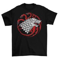 Game of Thrones Sigil Mash-Up T-Shirt Cotton House Stark Targaryen New 4XL