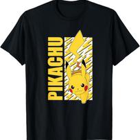 Pokémon - Pikachu Lightning Bolts T-Shirt S juoda