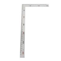 Nerūdijančio plieno L formos kampainis 300mm*150mm Dvigubos skalės / Dvigubo kampo šoninė dailidės kampainio 90 laipsnių L forma sidabras