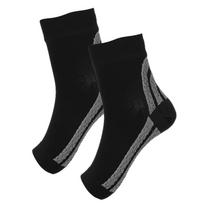 1Pair Set Outdoor Sports Compression Foot Sleeves Plantar Fasciitis Socks Heel Brace M