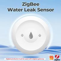 Smart Water Leak Sensor Tuya ZigBee 3.0 Flood Leakage Sensor Alarm APP Remote Monitoring Flood Overflow for Kitchen Bathroom Zigbee3.0