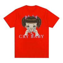 2025 Summer Melanie Martinez Cry Baby Cartoon Graphic T Shirt Men Women's Cute Retro Harajuku 100% Pure Cotton Printed T-shirt S