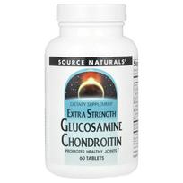 Source Naturals, Gliukozaminas Chondroitinas, Ypatingo stiprumo, 60 tablečių