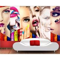 Tapetai Retro Sienos Madingi Drabužiai 3D Freska Grožio Salono Dekoras Tapyba Plaukų Ir Nagų Freskos 200 cm(W) x 140 cm(H)