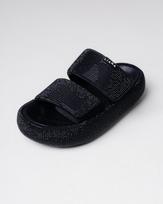 Flip-flops with rhinestones SUNY LIANA 8551 36 black textile 36 juoda